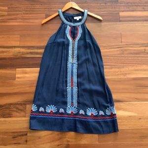 Blue linen dress (size XS)